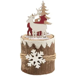 Gifi Décoration de Noël rondin à poser^ Décoration Intérieure De Noël