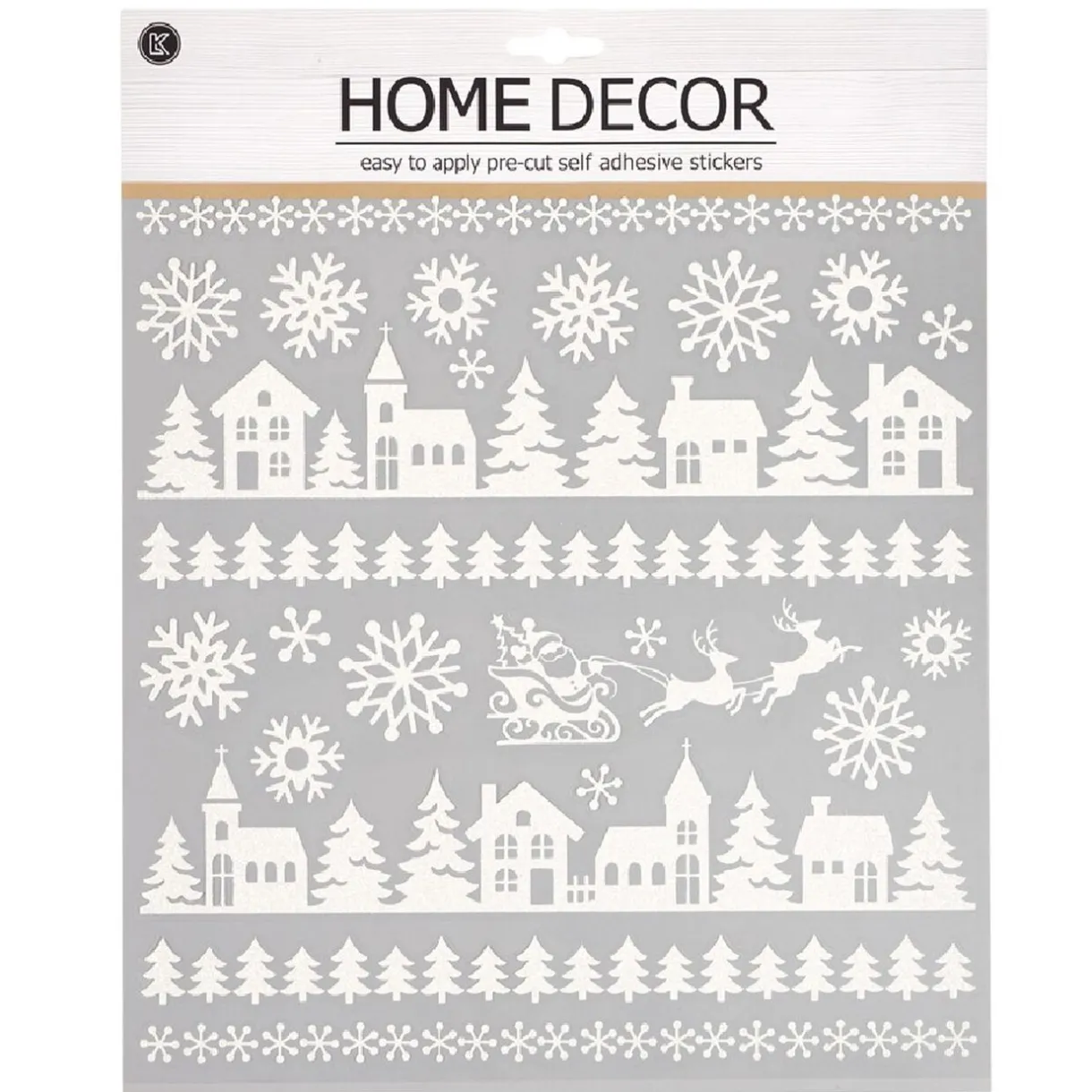 Gifi Décoration de Noël stickers motif paysage^ Décoration De Fenêtre