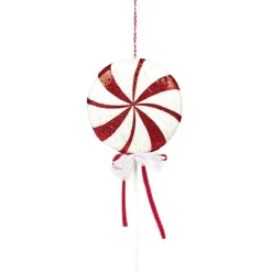 Gifi Décoration de Noël sucette rouge et blanche H50cm^ Décoration Intérieure De Noël