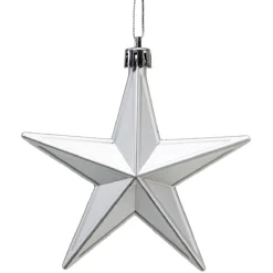 Gifi Décoration de Noël étoile à suspendre argentée x6^ Décoration Sapin