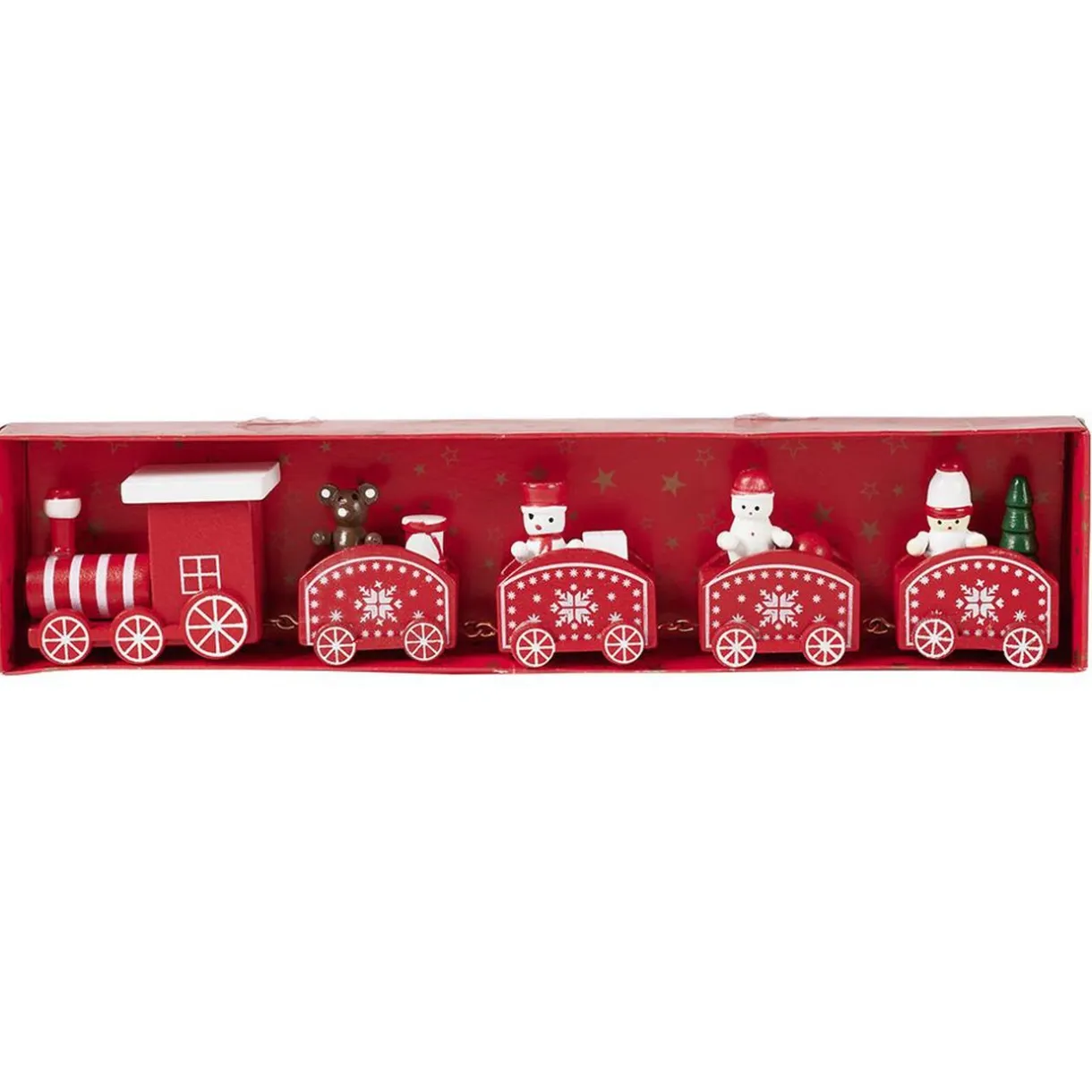 Gifi Décoration de Noël train en bois à poser^ Décoration Intérieure De Noël