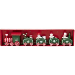Gifi Décoration de Noël train en bois à poser^ Décoration Intérieure De Noël