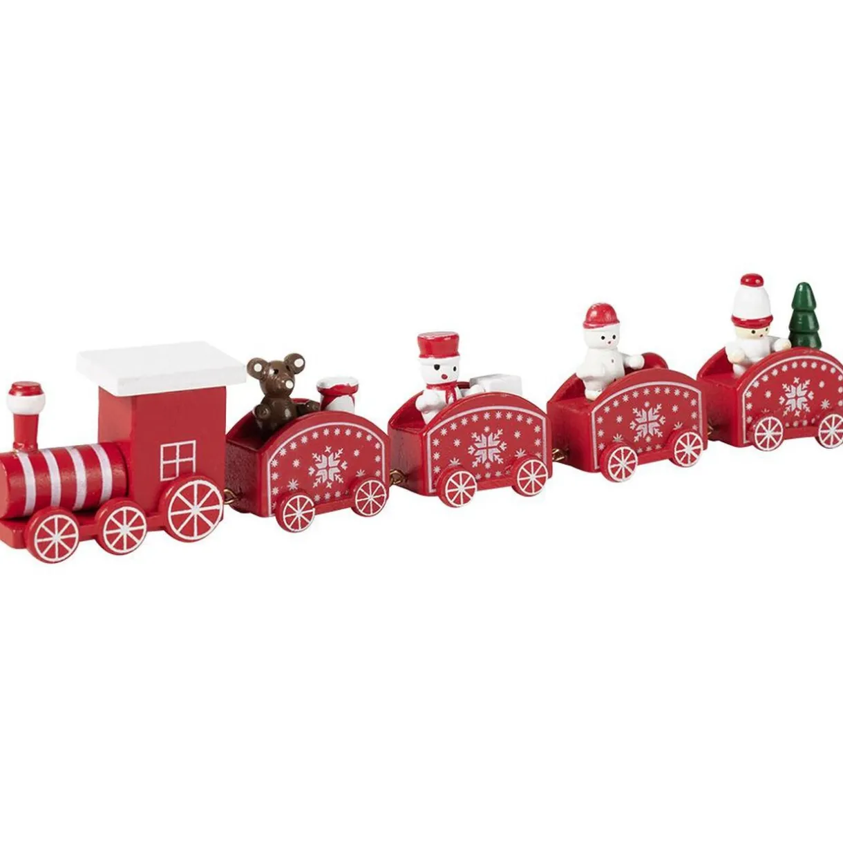Gifi Décoration de Noël train en bois à poser^ Décoration Intérieure De Noël