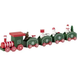 Gifi Décoration de Noël train en bois à poser^ Décoration Intérieure De Noël