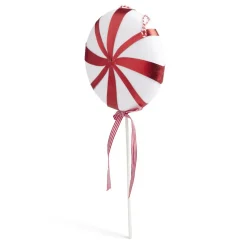 Gifi Décoration de Noël XXL sucette rouge et blanche à paillette H45cm^ Décoration Intérieure De Noël