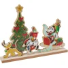 Gifi Décoration Disney à poser Mickey à Noël bois 34x5xH25cm^ Décoration Intérieure De Noël