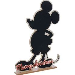 Clearance Gifi Décoration Disney à poser Mickey Merry Christmas bois H75cm