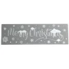 Gifi Décoration fenêtre électrostatique Merry Christmas argenté^ Décoration De Fenêtre