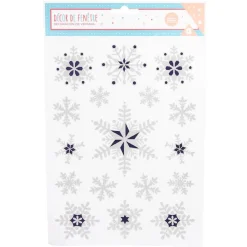 Gifi Décoration fenêtre Noël électrostatique étoile ou flocon^ Décoration De Fenêtre