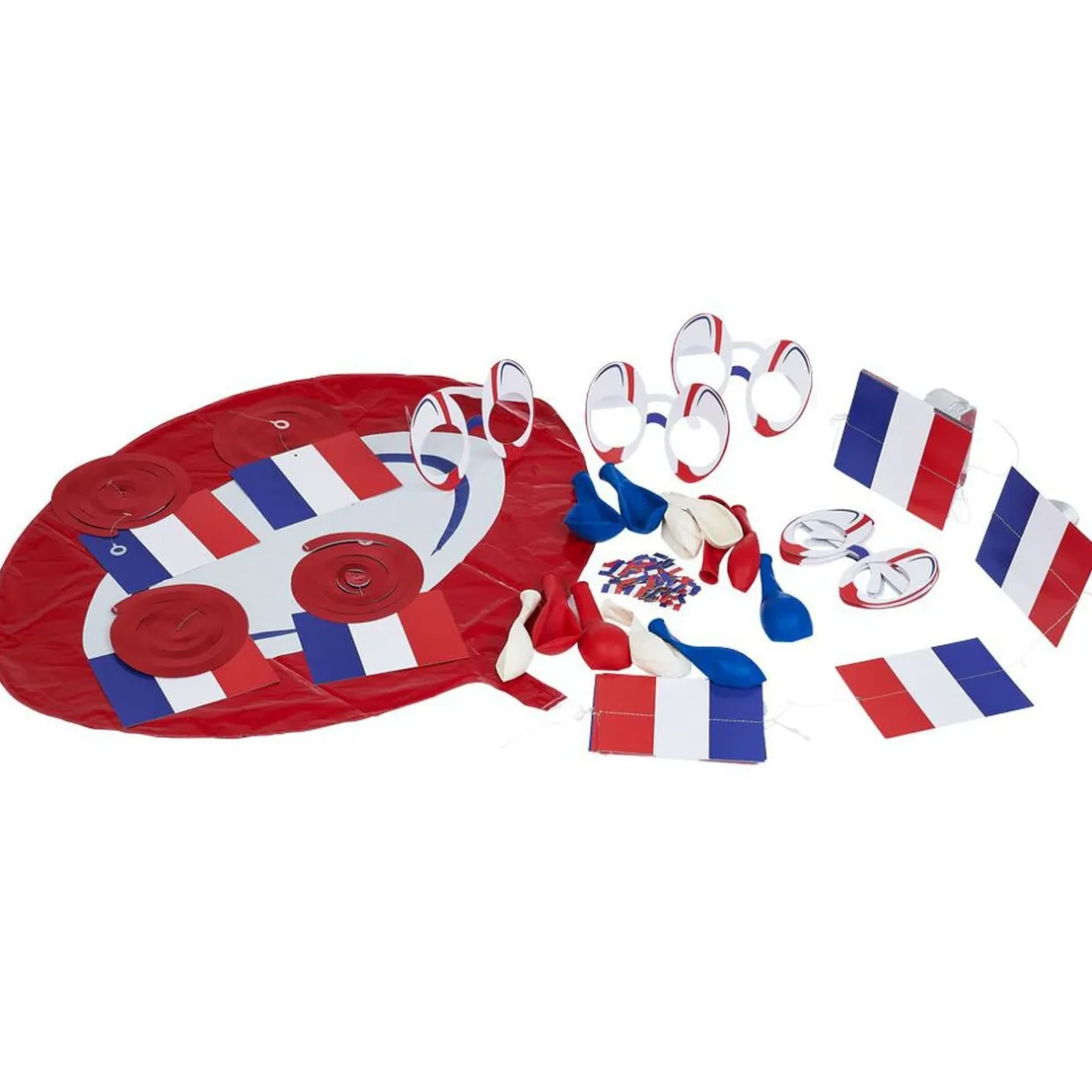 Outlet Gifi Décoration fête de rugby bleu blanc rouge
