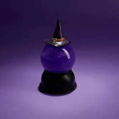 Hot Gifi Décoration Halloween boule animée LED chapeau sorcière