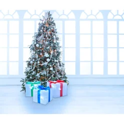 Gifi Décoration électrique en forme de cadeau 36 LED Ø18 cm x3^ Décoration Extérieure De Noël