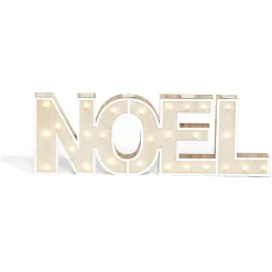 Gifi Décoration lumineuse à poser lettres Noël bois^ Décoration Intérieure De Noël