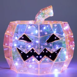 Gifi Décoration lumineuse Halloween LED USB tête de citrouille Ø20xH17cm^ Décoration Intérieure De Noël