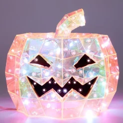 Gifi Décoration lumineuse Halloween LED USB tête de citrouille Ø20xH17cm^ Décoration Intérieure De Noël