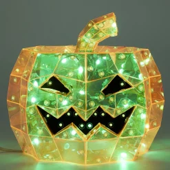 Gifi Décoration lumineuse Halloween LED USB tête de citrouille Ø20xH17cm^ Décoration Intérieure De Noël