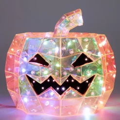 Gifi Décoration lumineuse Halloween LED USB tête de citrouille Ø20xH17cm^ Décoration Intérieure De Noël