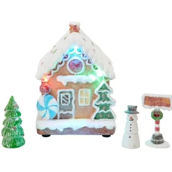 Gifi Décoration maison lumineuse de Noël avec figurines^ Décoration Intérieure De Noël