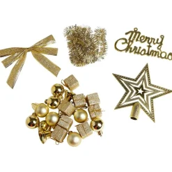 Outlet Gifi Décoration Noël paillette x24 - argenté/doré/rouge