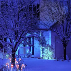 Gifi Décoration Noël sucre d'orge à planter LED H27cm^ Décoration Extérieure De Noël