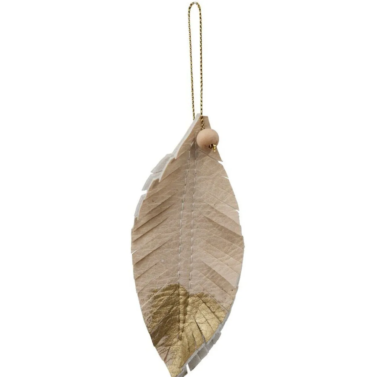 Best Gifi Décoration plume à bout doré à suspendre