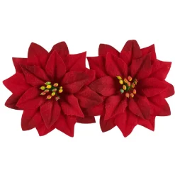 Sale Gifi Décoration poinsettia rouge Noël