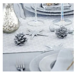 Clearance Gifi Décoration Pomme de pin argent à poser x 12