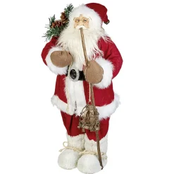 Gifi Décoration père noel a poser rouge et blanc^ Décoration Intérieure De Noël