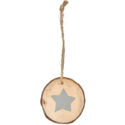 Gifi Décoration rondin de bois Noël x6^ Décoration Sapin