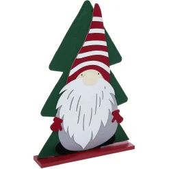 Gifi Décoration sapin en bois avec pain d'épice ou gnome H50cm^ Décoration Intérieure De Noël