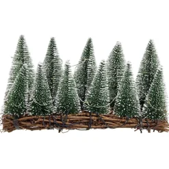 Gifi Décoration sapins sur branches 10 LED blanc chaud L.20,5xl.8xH.11 cm^ Décoration Intérieure De Noël