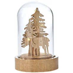 Gifi Décoration sous cloche à poser 3 à 10 LED^ Décoration Intérieure De Noël