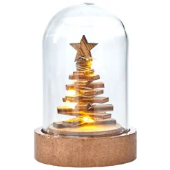 Gifi Décoration sous cloche à poser 3 à 10 LED^ Décoration Intérieure De Noël