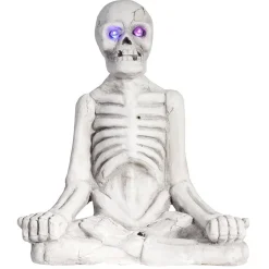 Sale Gifi Décoration squelette assis Halloween gris