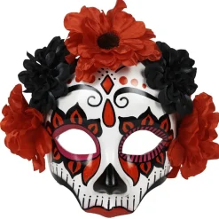 Clearance Gifi Demi masque fleur Day of dead