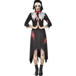 Clearance Gifi Déguisement adulte Halloween nonne zombie Taille M