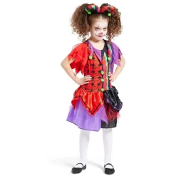 Best Gifi Déguisement enfant clown serre-tête et robe 7/10 ans