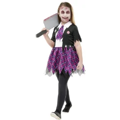 Clearance Gifi Déguisement enfant écolière zombie Halloween 7 à 10 ans