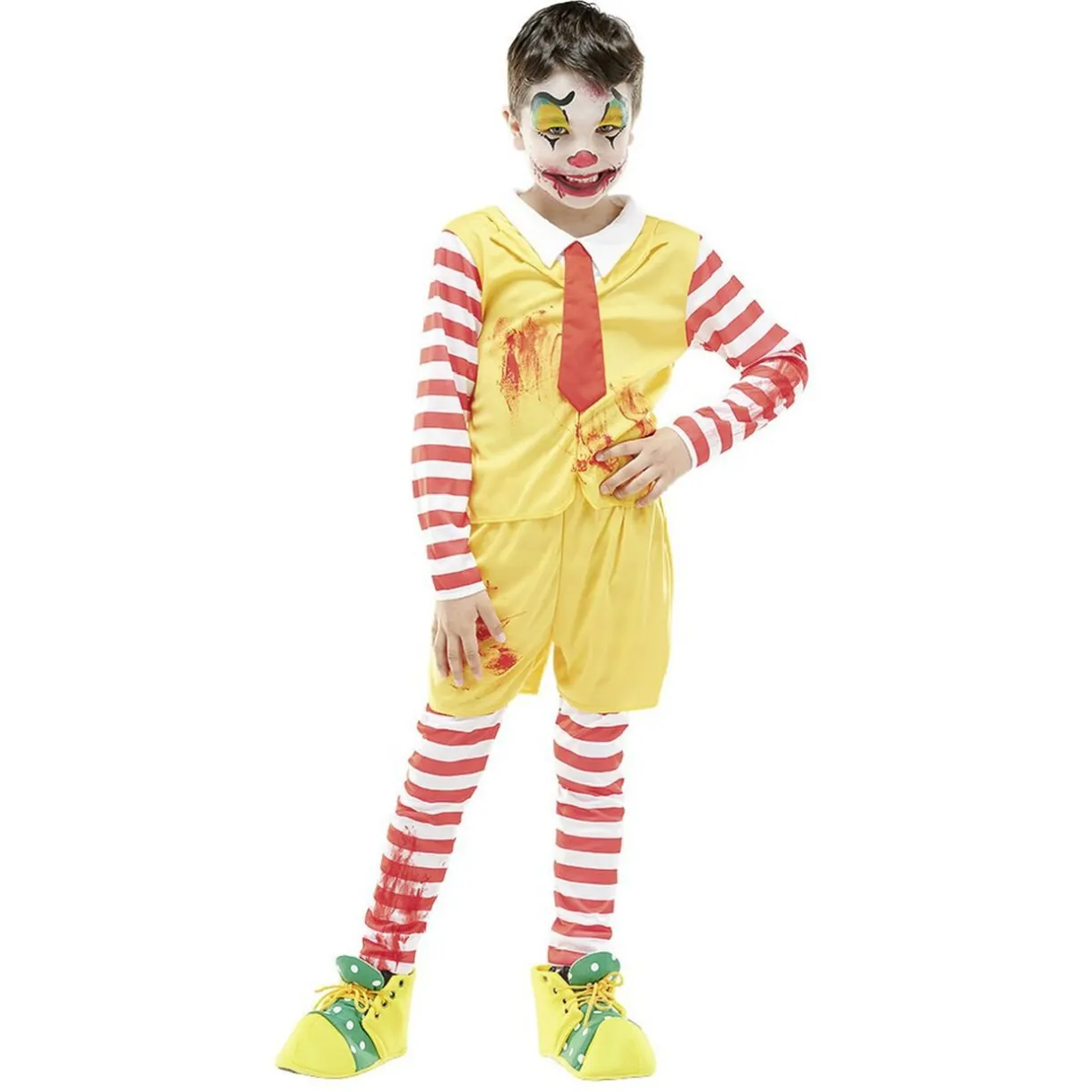 Best Gifi Déguisement enfant Creepy clown Halloween 7 à 10 ans