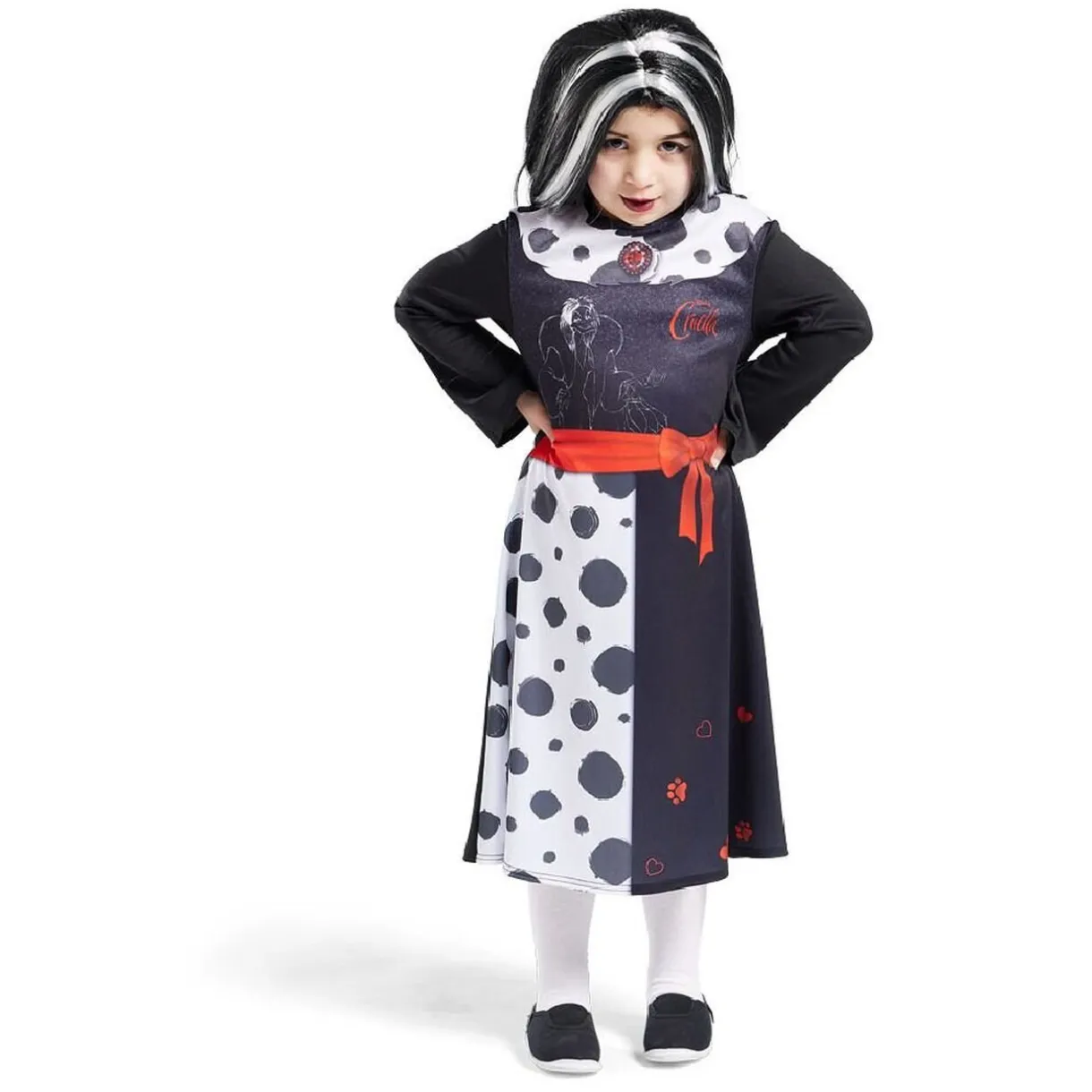 Clearance Gifi Déguisement enfant Cruella robe 5/6 ans