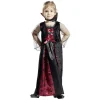 Sale Gifi Déguisement enfant Halloween vampire robe noir et rouge 11/14ans