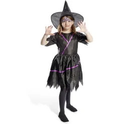 Outlet Gifi Déguisement enfant Halloween sorcière robe chapeau 11/14ans