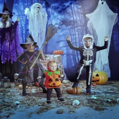 Outlet Gifi Déguisement enfant Halloween sorcière robe chapeau 11/14ans