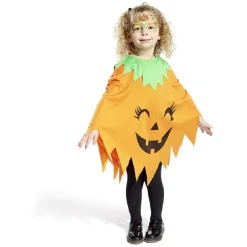 Sale Gifi Déguisement enfant Halloween citrouille poncho orange - Taille unique