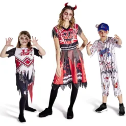 Sale Gifi Déguisement enfant Halloween pompom girl tshirt jupe 7/10ans