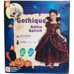 Best Gifi Déguisement enfant robe gothique 11/14 ans