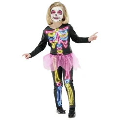Clearance Gifi Déguisement enfant squelette néon Halloween 4 à 6 ans