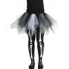 Sale Gifi Déguisement legging squelette et tutu Halloween taille L