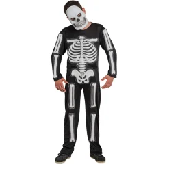 Best Gifi Déguisement squelette phosphorescent 11/14 ans Halloween