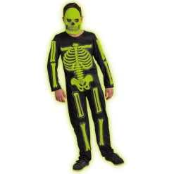Best Gifi Déguisement squelette phosphorescent 11/14 ans Halloween